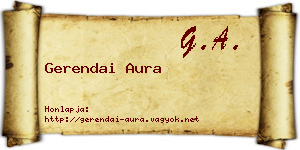 Gerendai Aura névjegykártya